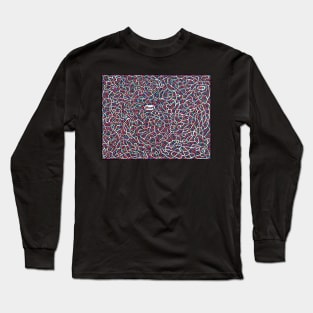 Maze with Colorful Dots Long Sleeve T-Shirt